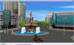 山东诸城城市规划虚拟现实系统