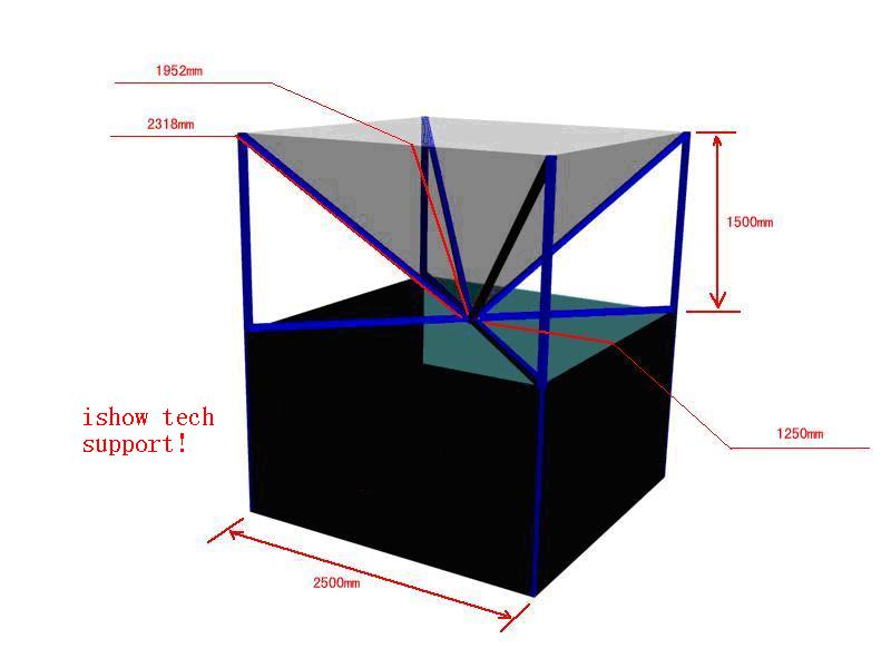 全息展柜尺寸图